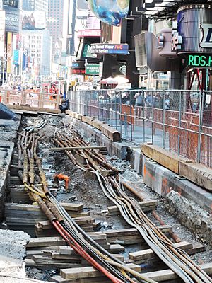 Utility trench in Bwy @ 42 St jeh