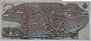 View of Rome Roma 1688 stitched