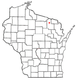Location of Argonne, Wisconsin