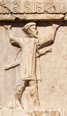 Xerxes I tomb Ionian soldier circa 470 BCE cleaned up