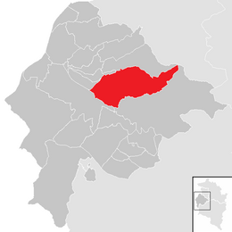 Location within Feldkirch district