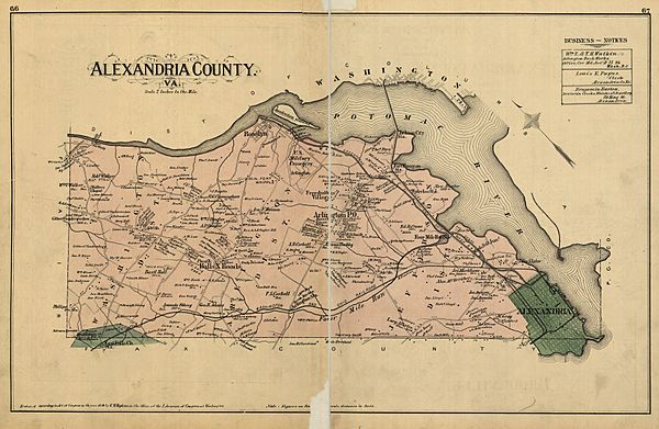 1878 Alexandria County Virginia