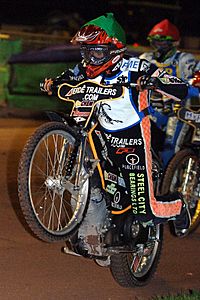 2007 speedway Tai Woffinden riding for Scunthorpe