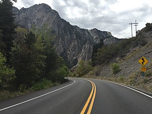 2015-09-29 12 17 41 View west along Big Cottonwood Canyon Road (Utah State Route 190) about 5.0 miles east of Interstate 215 in Salt Lake County, Utah