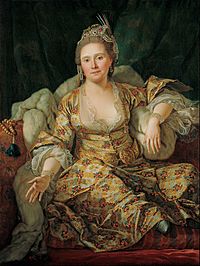 Antoine de Favray - Portrait of the Countess of Vergennes in Turkish Attire - Google Art Project