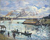Armand Guillaumin - River Scene - Google Art Project