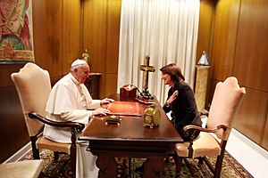 Atifete Jahjaga - His Holiness Pope Francis