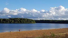 Beach at Eagle Lake, Fort Custer Recreation Area, Michigan.jpg