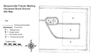 Benjaminville Meeting House Site Map
