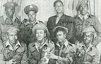 Bermuda Militia soldiers in the Caribbean Regiment