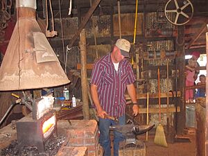 Blacksmith at Flying W Ranch, CO Spgs., CO IMG 5146