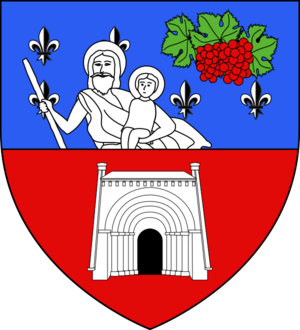 Blason ville fr Saint-Christophe-des-Bardes (Gironde)