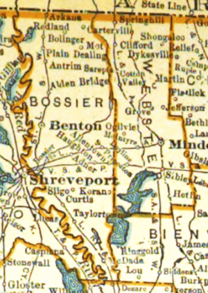 Bossier Parish and Webster Parish, Louisiana, 1925