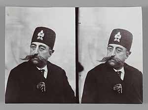 Brooklyn Museum - A Double Portrait of Mozaffar al-Din Shahl One of 274 Vintage Photographs