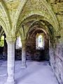 Buildwas Abbey - chapter house roof external windows