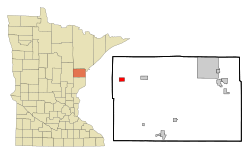 Location of the city of Wrightwithin Carlton County, Minnesota