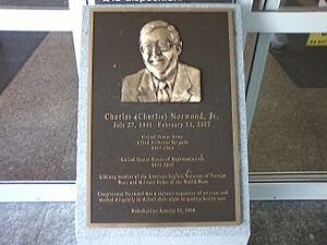 Charlie Norwood re-dedication plaque