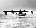 Consolidated PBY Catalina landing at Naval Air Station Jacksonville, Florida (USA), circa in 1943