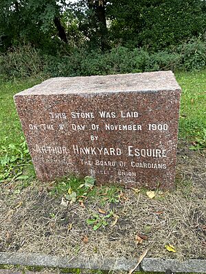Cornerstone of St George's Hospital, Rothwell