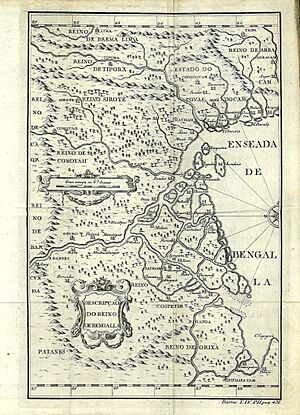 De Barros Map of Bengal