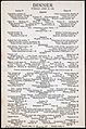 Delmonico menu April 1899