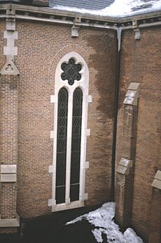 Detail of St. John Catholic Church, 121 South Capital Avenue, 1978 (Indianapolis, Ind.) - DPLA - ecec2bcf2d31228718b96cf8c3f98be7