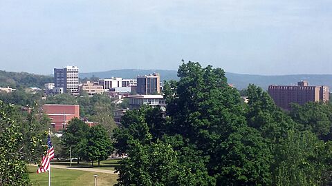 Downtown Fayetteville from Old Main 001
