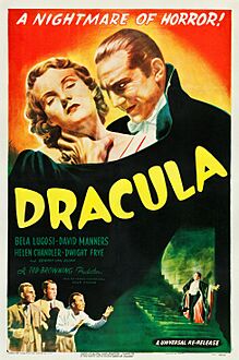 Dracula (Universal Pictures 1947 reissue poster - one sheet)