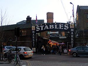 Entrance to stables market