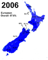 Euro NZ 2006 to 2018