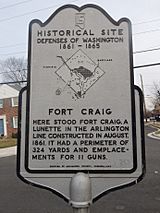 Fort Craig Arlington memorial sign
