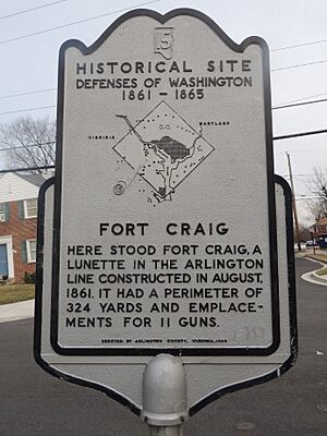 Fort Craig Arlington memorial sign
