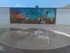 Fuente en la Plaza Constitución en Actopan, Hidalgo. 03
