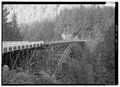 GENERAL VIEW LOOKING NORTH - Fairfax Bridge, Spanning Carbon River at State Route 165, Carbonado, Pierce County, WA HAER WASH,27-CARB.V,1-1