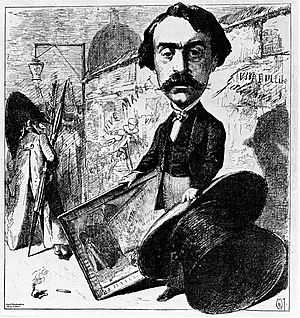 Gerome caricature by Henri Oulevay 1868