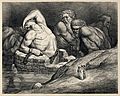 Gustave Doré - Dante Alighieri - Inferno - Plate 65 (Canto XXXI - The Titans)