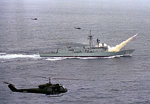 HMAS Canberra (FFG 02) Harpoon