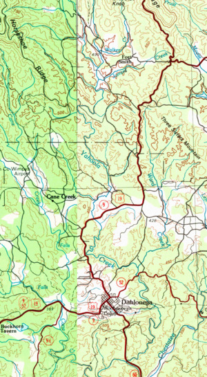 HUC 031300010602 topographic mapf