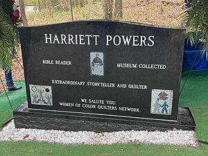 Harriet and Armstead Powers headstone back side Gospel Pilgrim Cemetery Athens GA