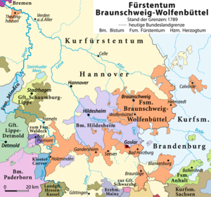 Herzogtum Braunschweig 1789