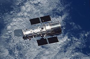 Hubble Space Telescope over Earth (during the STS-109 mission)