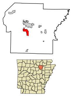 Location of Southside in Independence County, Arkansas.