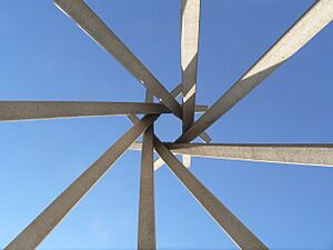Interstate 29 SD exit 26 rest stop teepee from below 1