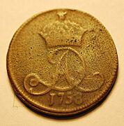 Isle of Man Duke of Athol coin 1758 b