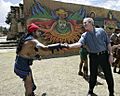 Iximche George W Bush Handshake