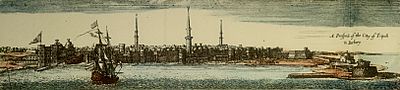 John Seller Elevation of Tripoli 1675