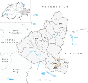 Karte Gemeinde Valchava 2007