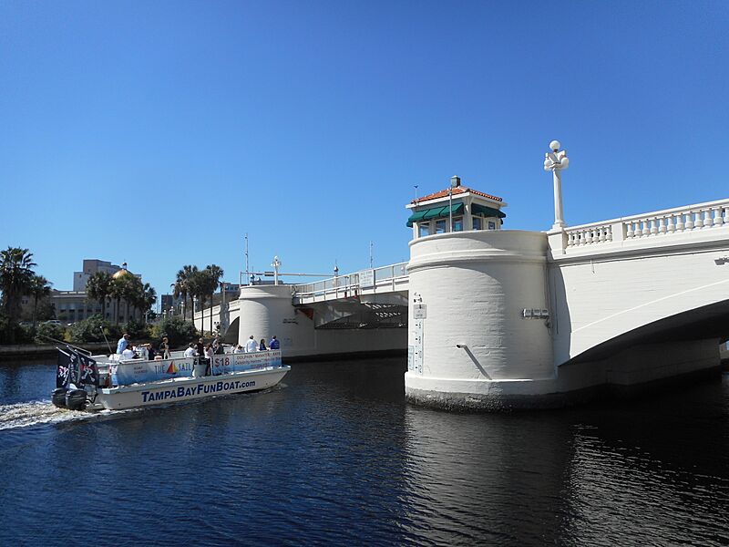 Kennedy Bridge; Tampa Bay Fun Boat