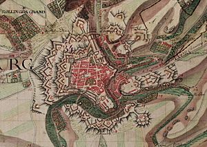 Luxembourg, Luxembourg, Ferraris Map, 1775