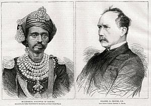 Malhar Rao and Robert Phayre 1875